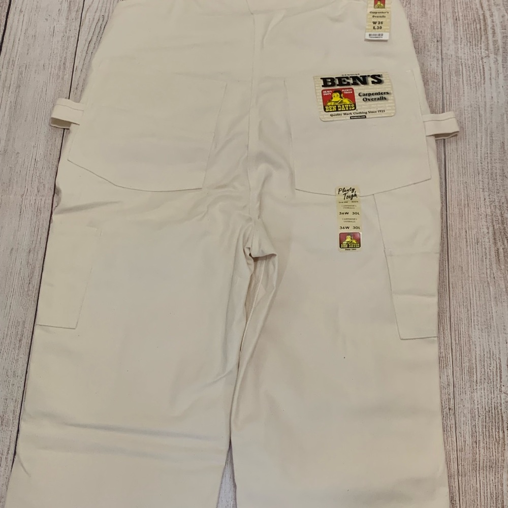 BEN DAVIS VTG CARPENTER BIB OVERALLS NWT HEAVY DUTY LAST ONE